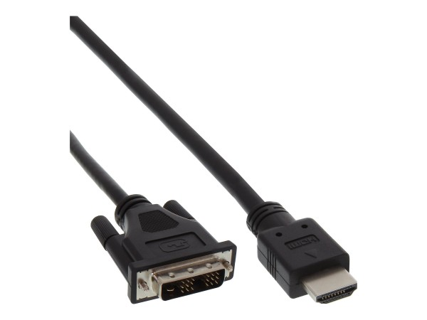 InLine Cavo HDMI a DVI 18+1 - nero - maschio/maschio - 0,3m