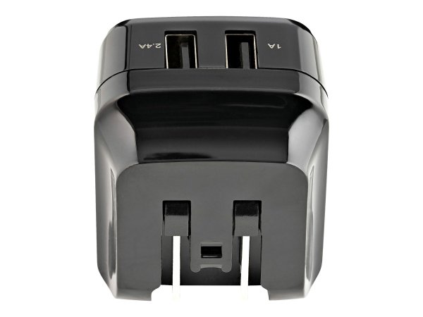 StarTech.com Caricabatterie da Muro a doppia porta x2 USB ad alta potenza ( 17W / 3.4 Amp ) con pres