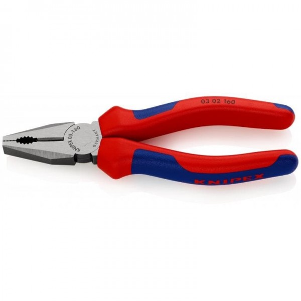 KNIPEX 03 02 160 - Pinze da elettricista - Acciaio - Plastica - Blu - Rosso - 160 mm - 223 g