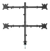 Gembird MA-D4-01 Adjustable desk 4-display mounting arm rotate tilt swivel 13-32 up to