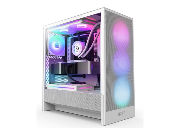 NZXT PC-Gehäuse CC-H52FW-R1 H series H5 Flow Rgb Weiß - Torre - ATX