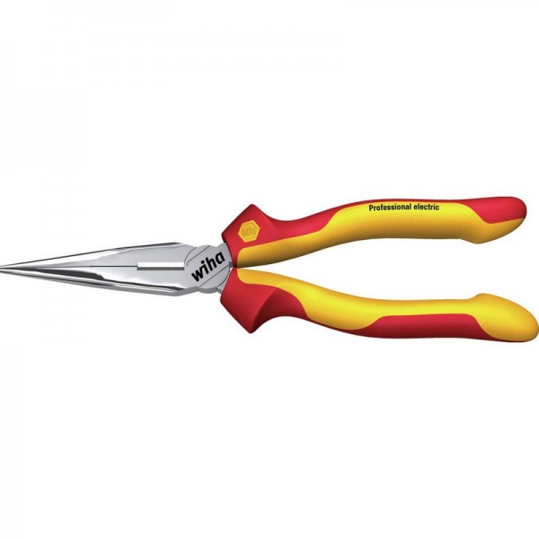 Wiha 26720 - Pinze a becco lungo - Acciaio - Rosso - Giallo - 160 mm - 16,5 cm (6.5") - 160 g
