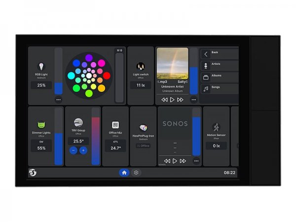 Shelly Wall Display XL Black WLAN Control