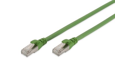 DIGITUS Cavi patch CAT 6A S/FTP - PUR (TPU) - 5 m - Cat6a - S/FTP (S-STP) - RJ-45 - RJ-45 - Verde