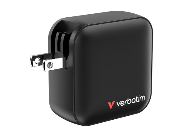 Verbatim Mini GaN Charger Reiseladeadapter 100 W 1x USB-A 3x USB-C USB PD PD 3.0 QC 3. - Caricabatte