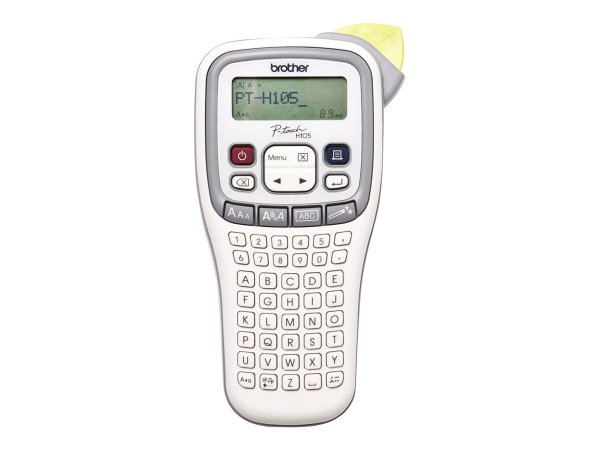 Brother PT-H105 - ABC - TZe - Trasferimento termico - 180 x 180 DPI - 20 mm/s - Grigio - Bianco