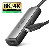 AXAGON RVC-HI8KPD USB-C -> HDMI 2.1 redukce adapter 8K/60Hz 4K/144Hz - Adattatore - Digitale/dati