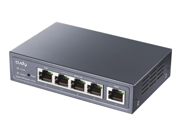 CUDY Gigabit Multi-WAN VPN Router - WAN Ethernet - Fast Ethernet - Gigabit Ethernet - Grigio