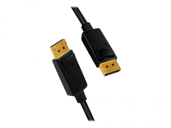 LogiLink CV0119 - 1 m - DisplayPort - DisplayPort - Maschio - Maschio - Nero