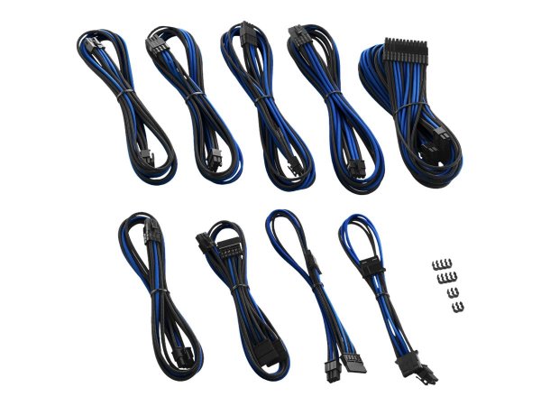 cablemod CM-PCSR-FKIT-NKKB-R - 0,7 m - 8-pin(4+4) EPS12V - 8-pin(4+4) EPS12V - Dritto - Dritto - Ner