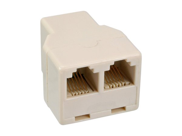 InLine Adattatore telefonico modulare 1x RJ12 f. a 2x RJ12 f.