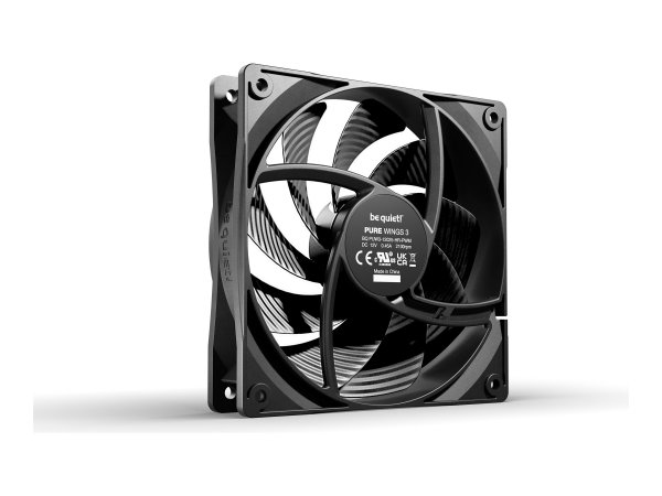 Be Quiet! Pure Wings 3 120mm PWM high-speed - Ventilatore - 12 cm - 2100 Giri/min - 101,2 m³/h - Ner