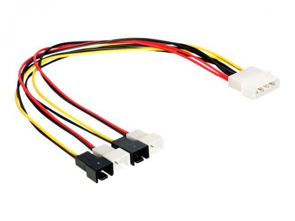 Delock 83343 - 0,3 m - Molex (4-pin) - Maschio - Maschio - Multicolore