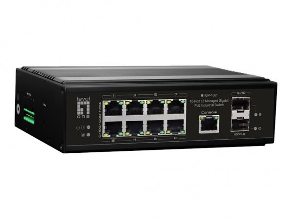 LevelOne IGP-1061 - Switch - -40°C bis 75 - managed - 2 x/1000 PoE+++ 6 - Interruttore - 1 Gbps