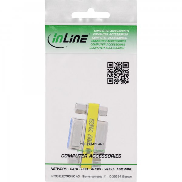 InLine Adattatore VGA Sub-D 15pin femmina / femmina - Mini-Gender-Changer