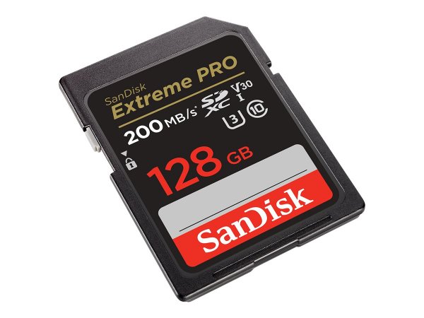 SanDisk Extreme PRO - 128 GB - SDXC - Classe 10 - UHS-I - 200 MB/s - 90 MB/s