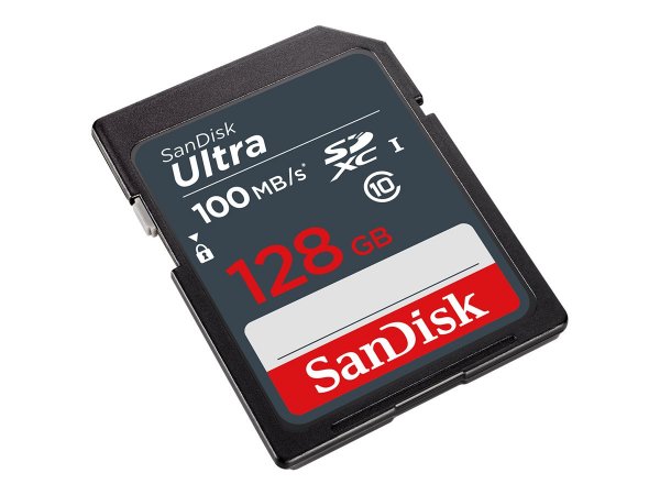 SanDisk Ultra - 128 GB - SDXC - UHS-I - 100 MB/s - Nero