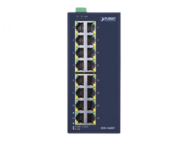 Planet ISW-1600T - Non gestito - Fast Ethernet (10/100) - Montabile a parete
