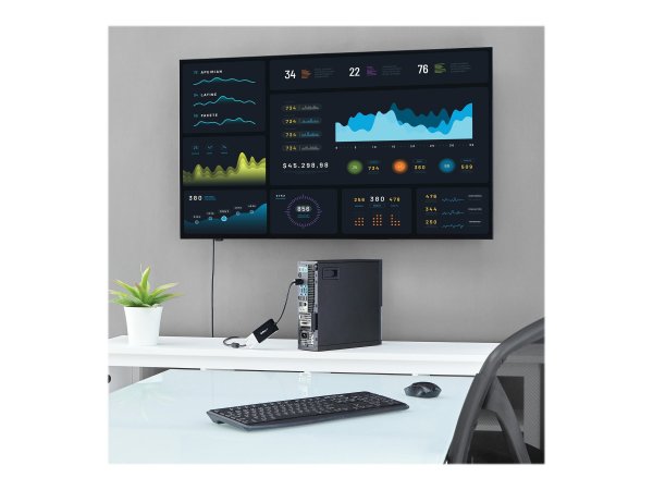 StarTech.com DisplayPort to VGA DVI HDMI Adapter a 3-in-1 DP - Adattatore - Digitale/display/video