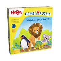 HABA Game meets Puzzle - Wo leben Löwe & Co.?