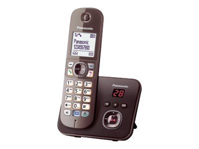 Panasonic KX-TG6821GA - Telefono DECT - 120 voci - Identificatore di chiamata - Marrone