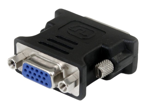 StarTech.com Adattatore DVI a VGA - Cavo Convertitore DVI a VGA - Maschio / Femmina - Nero - DVI-I -