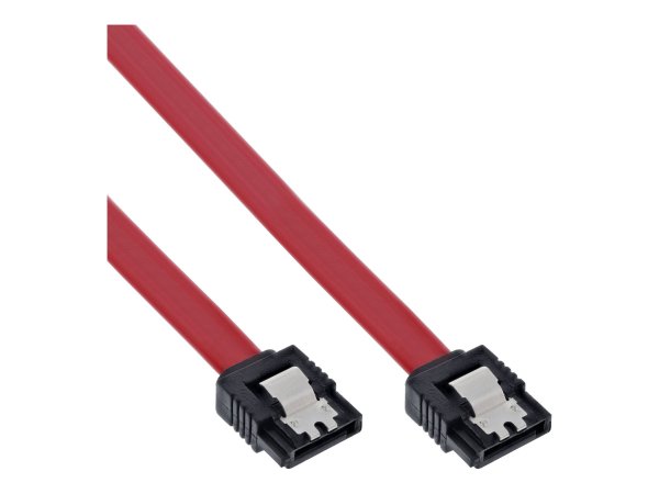 InLine Cavo di connessione SATA - con linguetta di sicurezza - 0,5 m