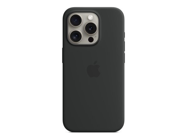 Apple Custodia MagSafe in silicone per iPhone 15 Pro - Nero - Cover - Apple - iPhone 15 Pro - 15,5 c