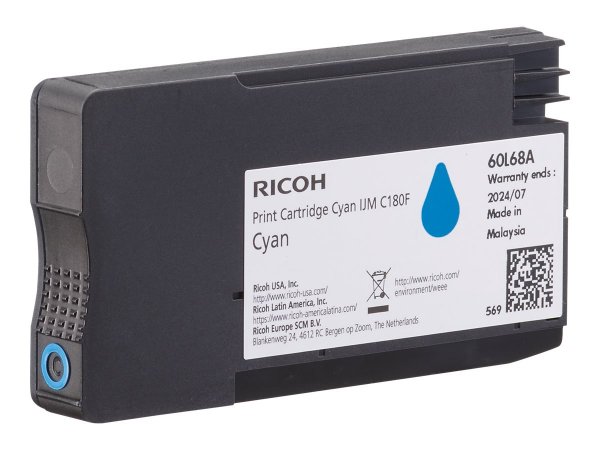 Ricoh Original Tintenpatrone IJM C180F cyan 1 408518 - Originale - Unità toner