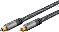 Goobay 65307 - Toslink - Maschio - Toslink - Maschio - 5 m - Nero - Argento
