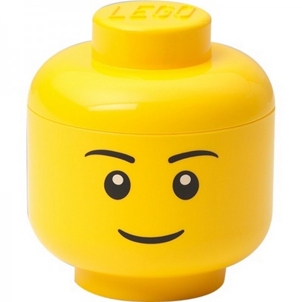 LEGO Storage Head Boy mini gelb