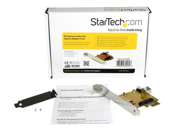 StarTech.com Scheda adattatore PCI Express a Mini PCI Express - PCIe - Mini PCIe - 0 - 55 °C - -20 -