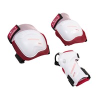 Hudora Biomechanisches Protektoren Set Comfort pink/weiss Groesse M