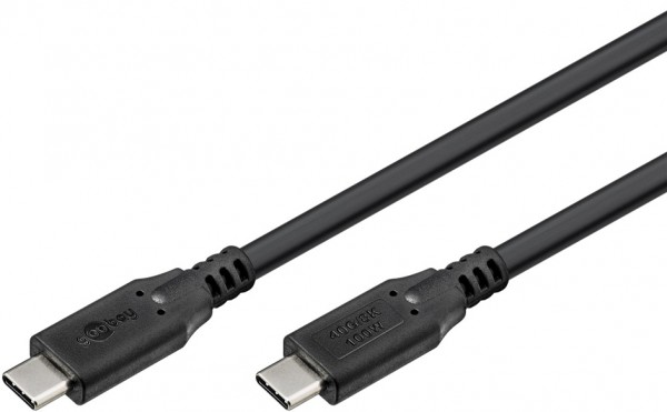 Goobay USB4 Kabel 100W schwarz - Cavo - Digitale/dati