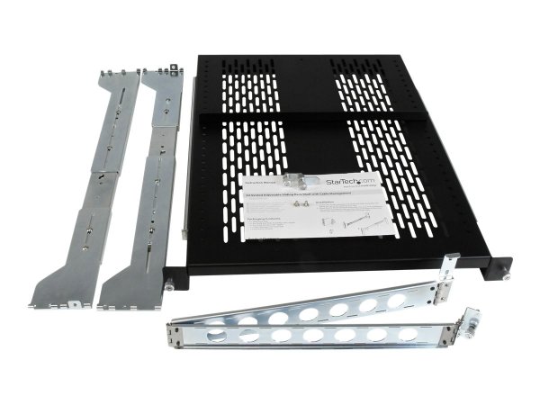 StarTech.com Adjustable Vented Sliding Rack Shelf