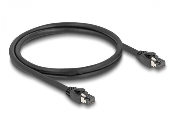 Delock Cavo di rete RJ45 Cat.8.1 S/FTP da 1 m a 40 Gbps nero - 1 m - Cat8.1 - S/FTP (S-STP) - RJ-45