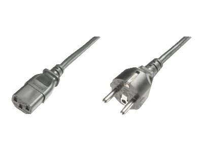 DIGITUS Cavo di collegamento all'alimentazione - 1,2 m - CEE7/7 - IEC C13 - H05VV-F3G - 250 V - 10 A