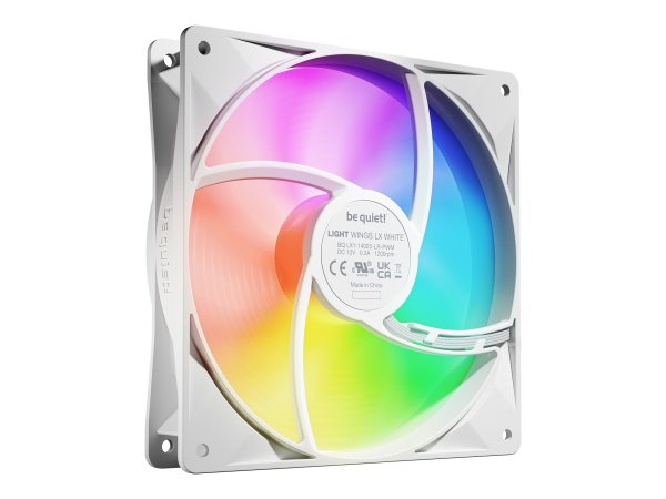 Be Quiet! Light Wings LX 140mm PWM White Triple Pack weiß 3er-Pack 140 mm - Case fan - 30,5 dB