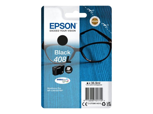 Epson Singlepack Black 408L DURABrite Ultra Ink - Resa standard - Nero - Inchiostro a base di pigmen