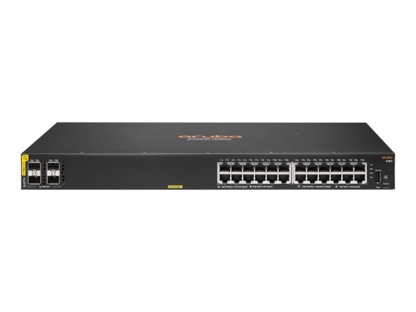 HPE Networking CX 6100 24G Class4 PoE 4SFP+ 370W - Gestito - L3 - Gigabit Ethernet (10/100/1000) - S