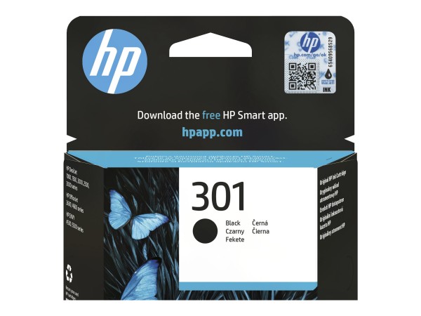HP Cartuccia originale inchiostro nero 301 - Nero - 1 pz - 170 pagine