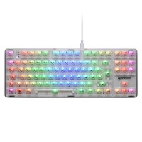 Sharkoon Gaming Tastatur Crystal Shark weiß DE - Tastiera - QWERTZ