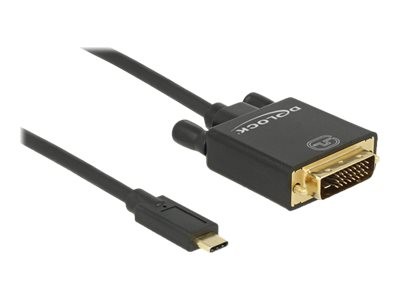 Delock USB C/DVI Kabel 4K 30 Hz schwarz 1 St. - Cavo - Digitale/dati