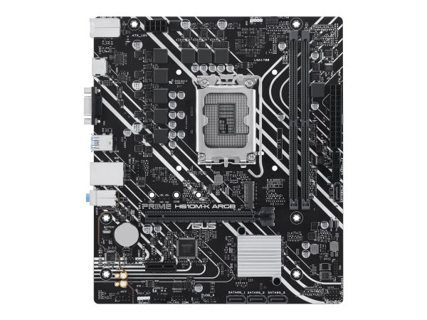 ASUS PRIME H610M-K ARGB - Intel - LGA 1700 - Intel® Celeron® - Intel® Core™ i3 - Intel® Core™ i5 - I