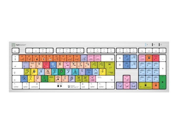 Logickeyboard LKB-LOGXP2-CWMU-UK - Full-size (100%) - Cablato - USB - Interruttore a chiave meccanic