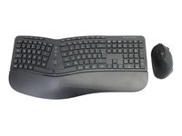 Conceptronic ORAZIO02DE - Full-size (100%) - Wireless - RF Wireless - QWERTZ - Nero - Mouse incluso