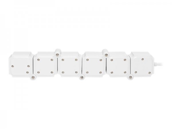 DIGITUS Presa multipla flessibile da 4 con 2 attacchi USB e interruttori - 1,6 m - Interno - Tipo F