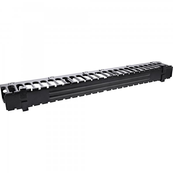 InLine 19" pannello esterno per cavo - 1U - RAL 9005 - nero