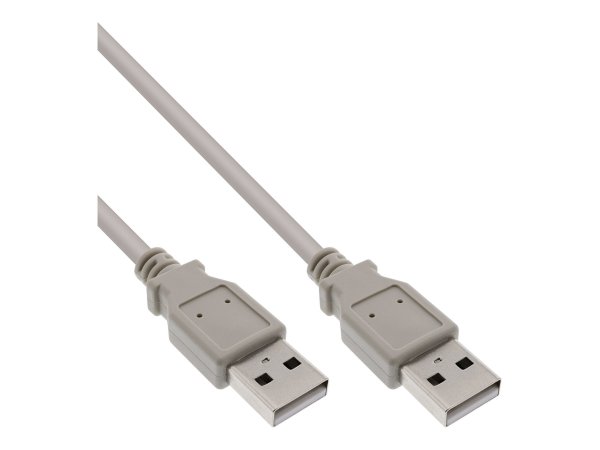 InLine Cavo USB 2.0 A maschio / A maschio - beige - 0,5m