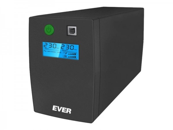 EVER EASYLINE 850 AVR USB - A linea interattiva - 0,85 kVA - 480 W - Sinusoidale - 170 V - 280 V
